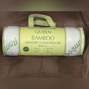 Queen Bamboo Memory Foam Pillow
